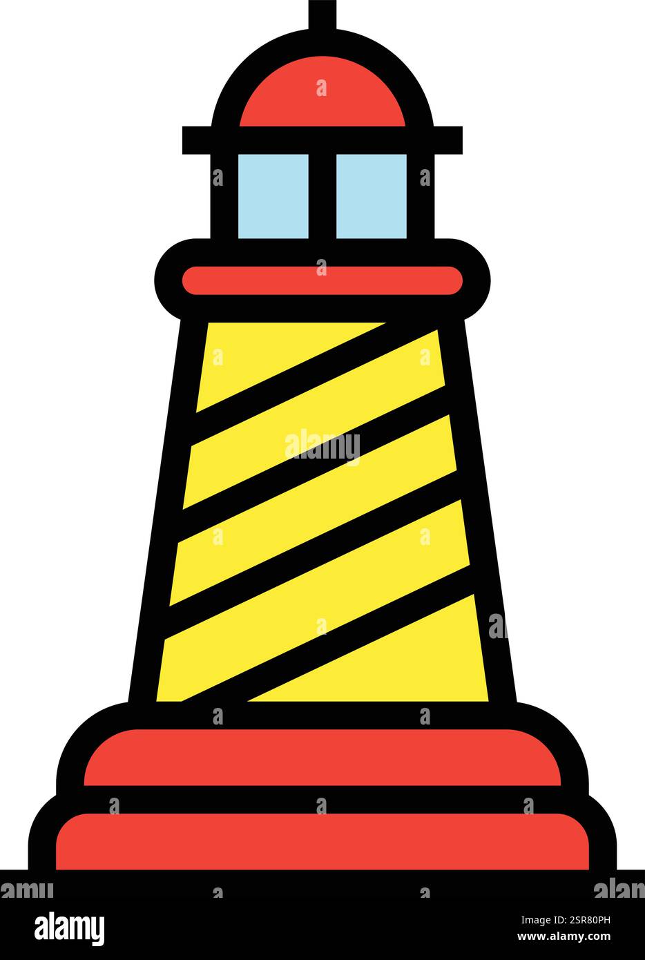 Lighthouse Vector Icon Design Illustration Stock Vector