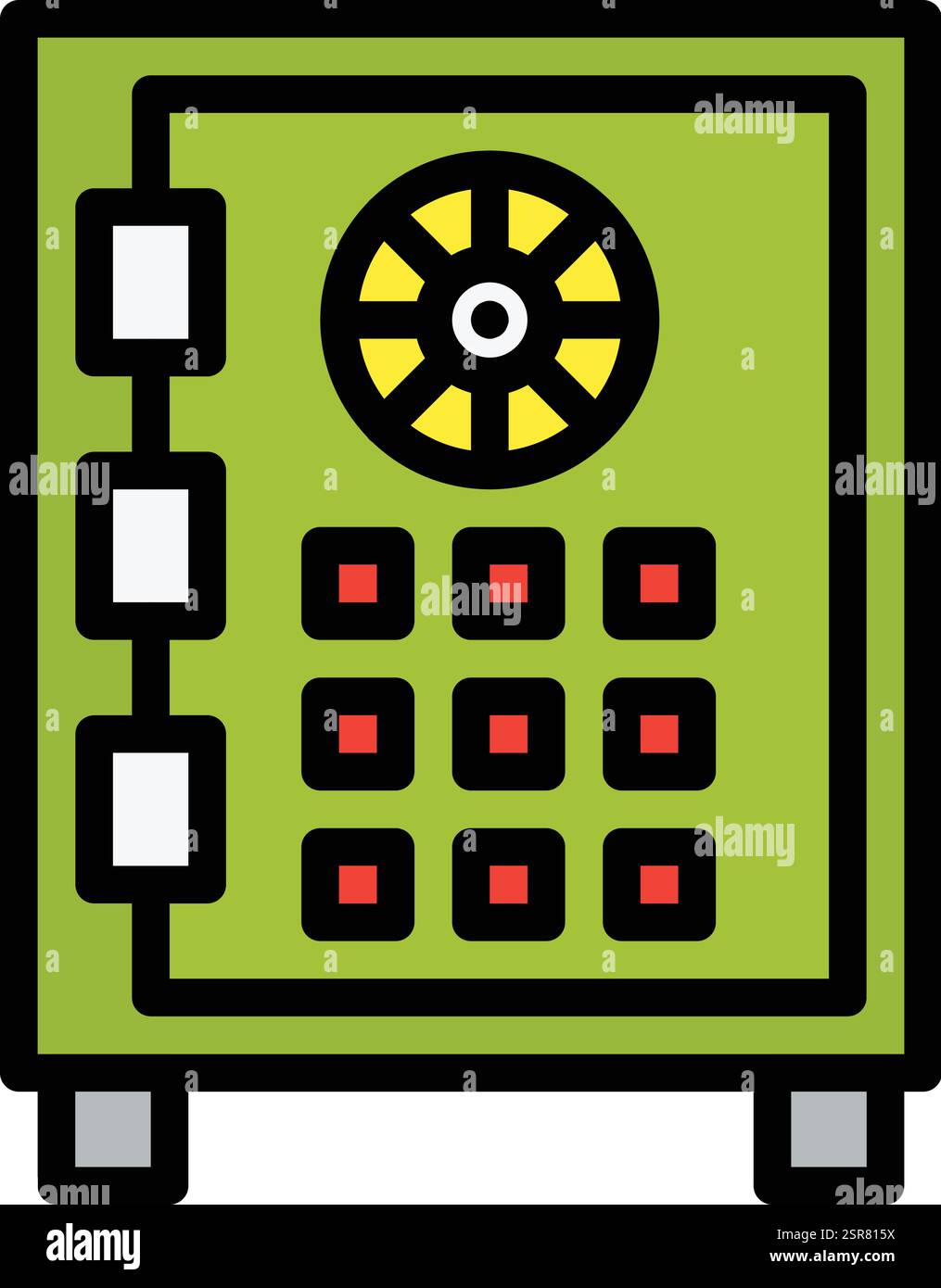 Safe Money Vector Icon Design Illustration Stock Vector