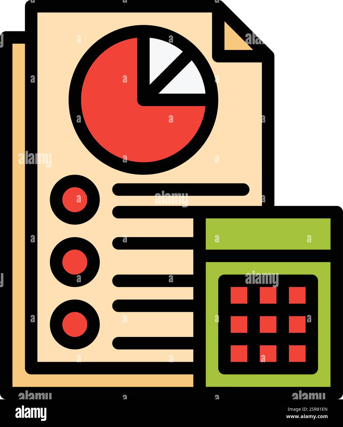 Accounting Vector Icon Design Illustration Stock Vector