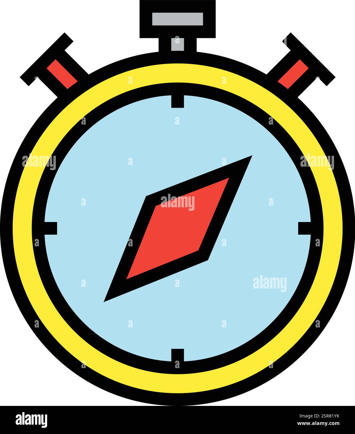 Compass Vector Icon Design Illustration Stock Vector