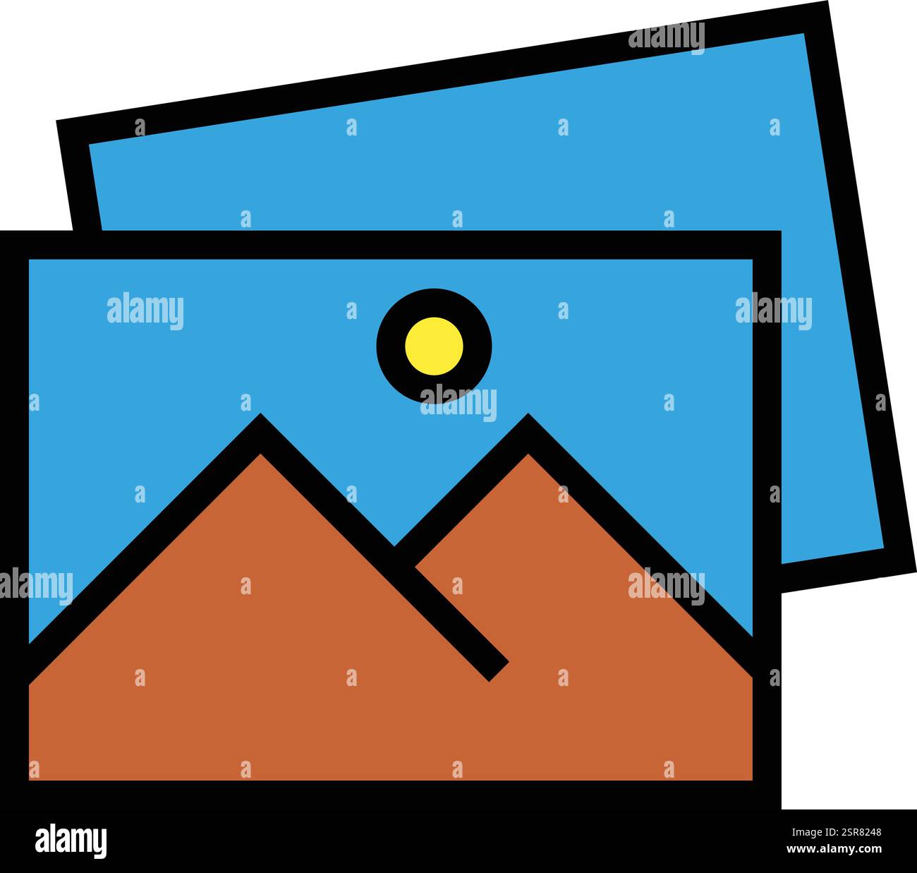 Photo Vector Icon Design Illustration Stock Vector