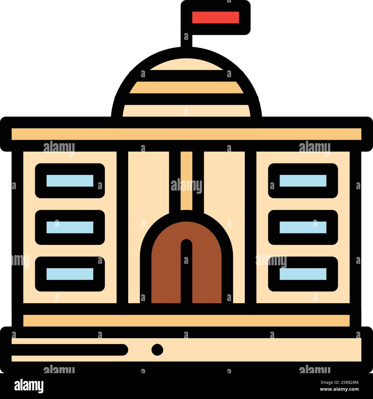 Government Vector Icon Design Illustration Stock Vector