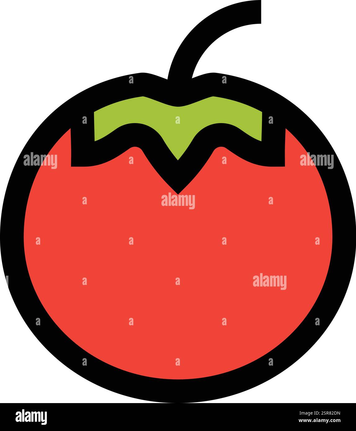 Tomato Vector Icon Design Illustration Stock Vector