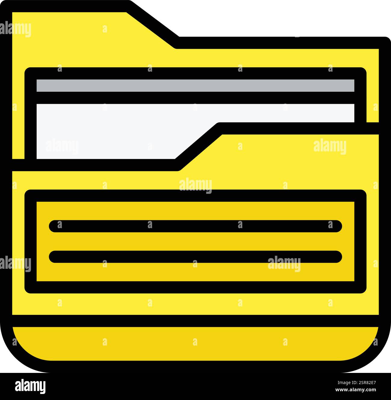 Folder Vector Icon Design Illustration Stock Vector