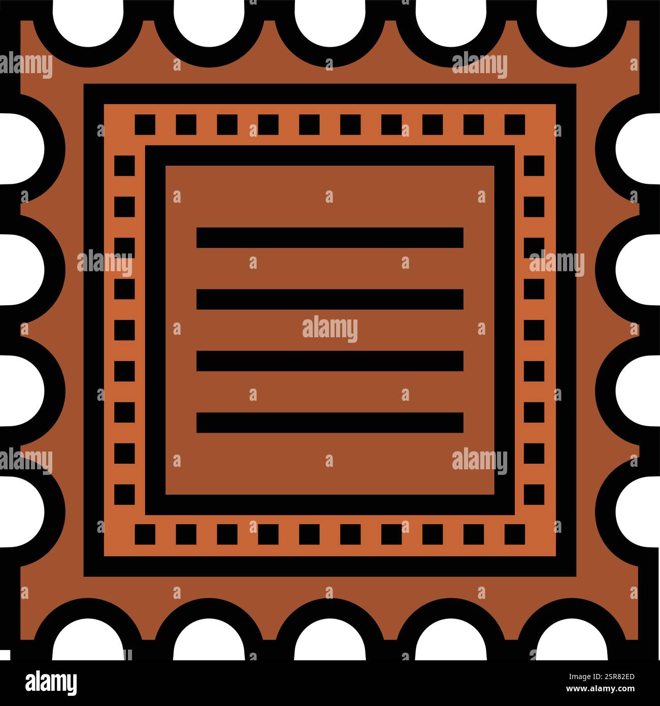Stamp Vector Icon Design Illustration Stock Vector