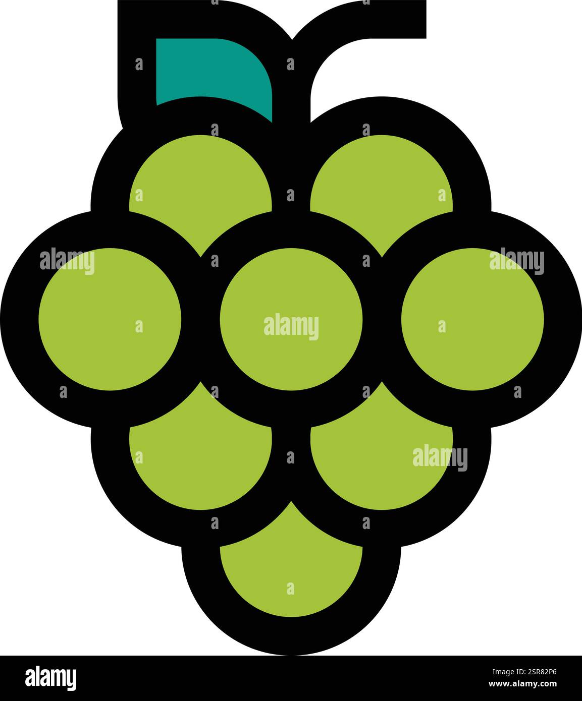 Grapes Vector Icon Design Illustration Stock Vector