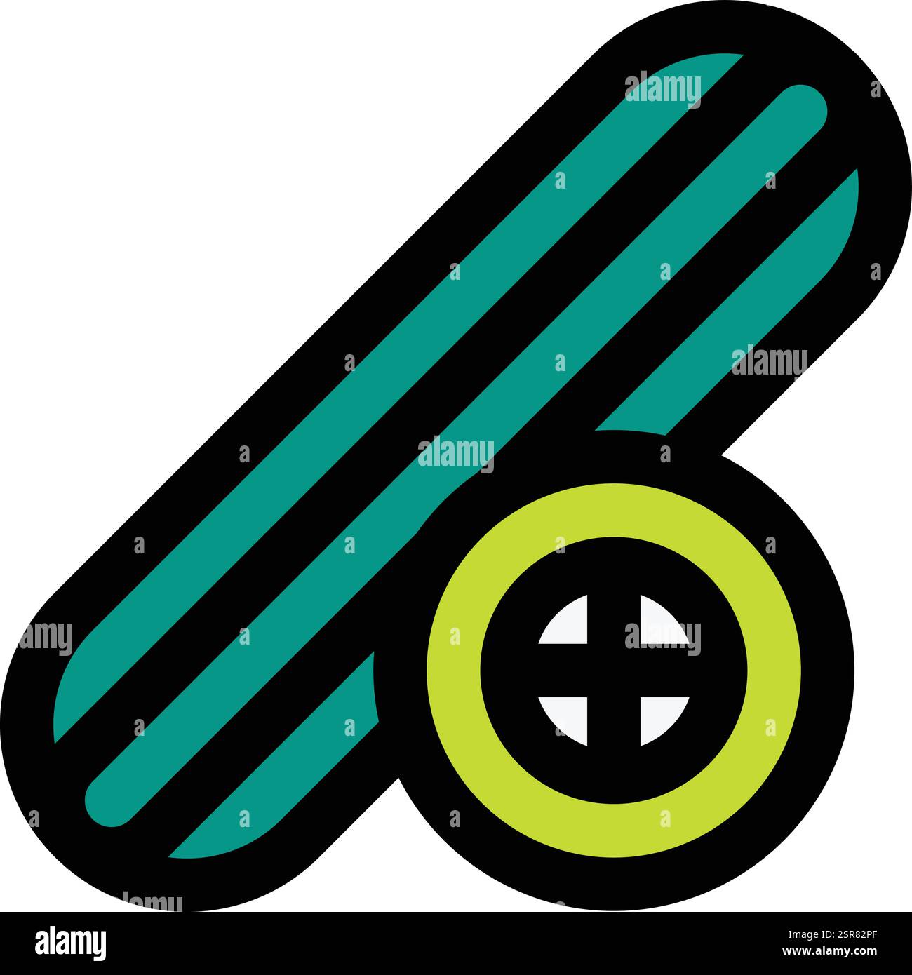 Cucumber Vector Icon Design Illustration Stock Vector