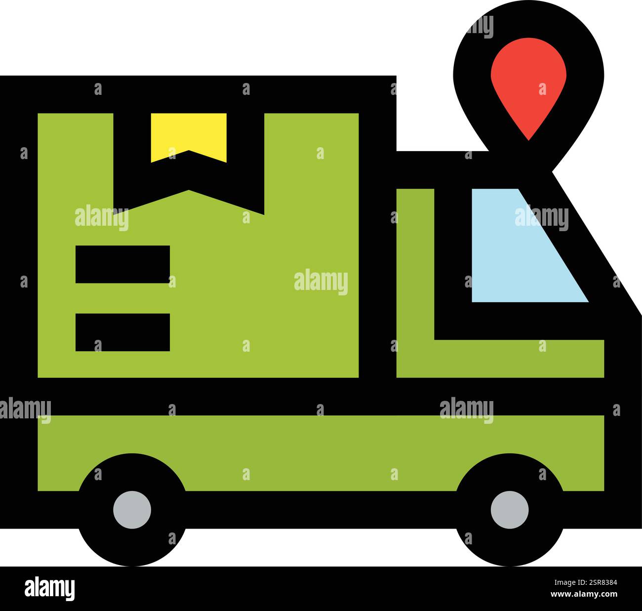 Route Location Tr Vector Icon Design Illustration Stock Vector