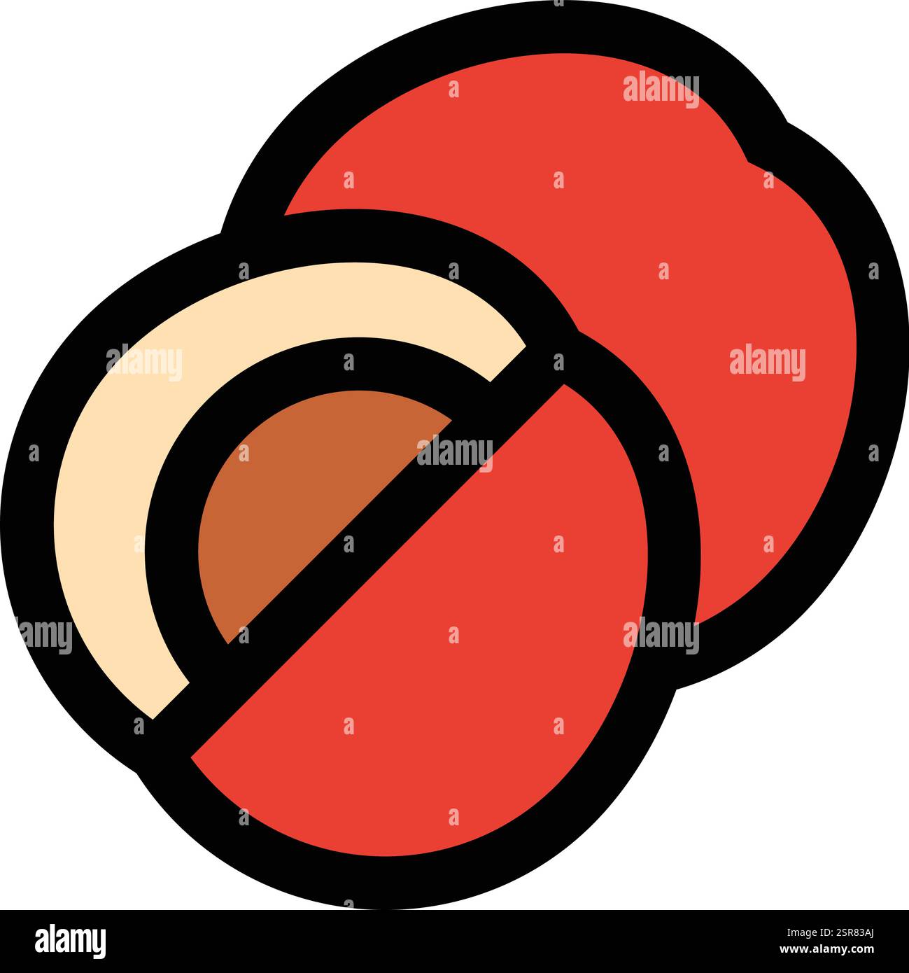 Jujube Vector Icon Design Illustration Stock Vector