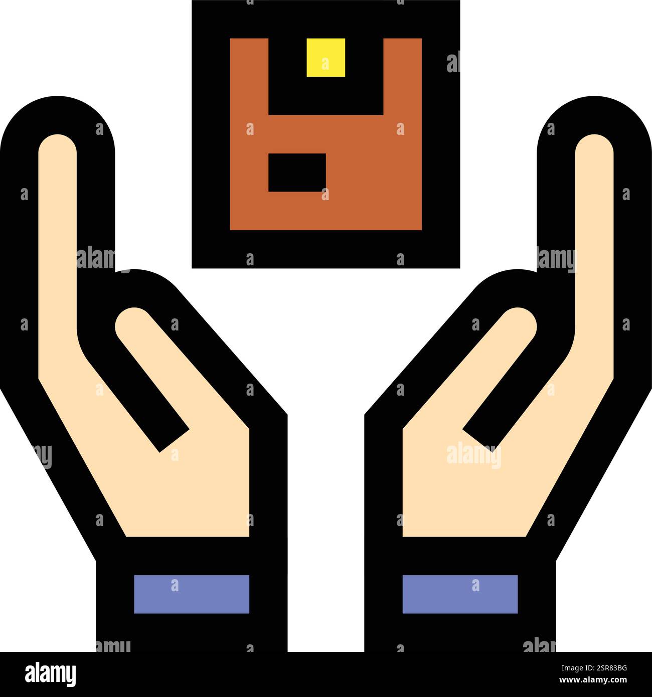 Parcel Handling Vector Icon Design Illustration Stock Vector