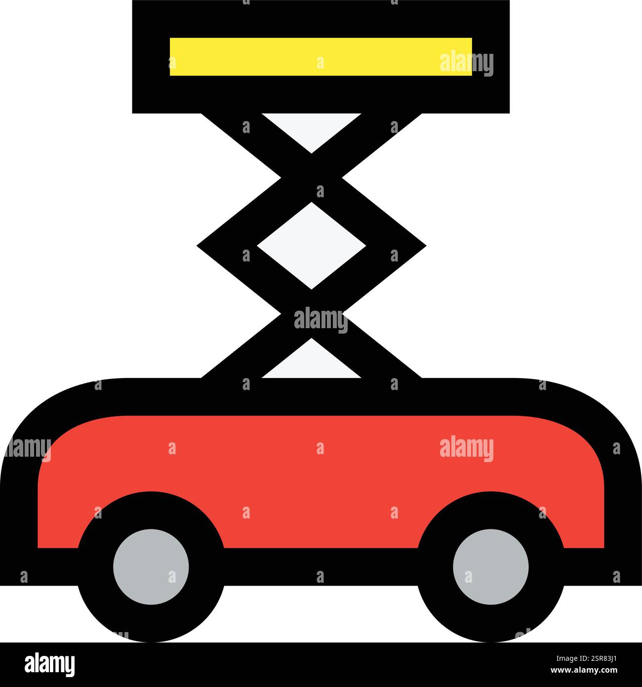 Car Jack Vector Icon Design Illustration Stock Vector