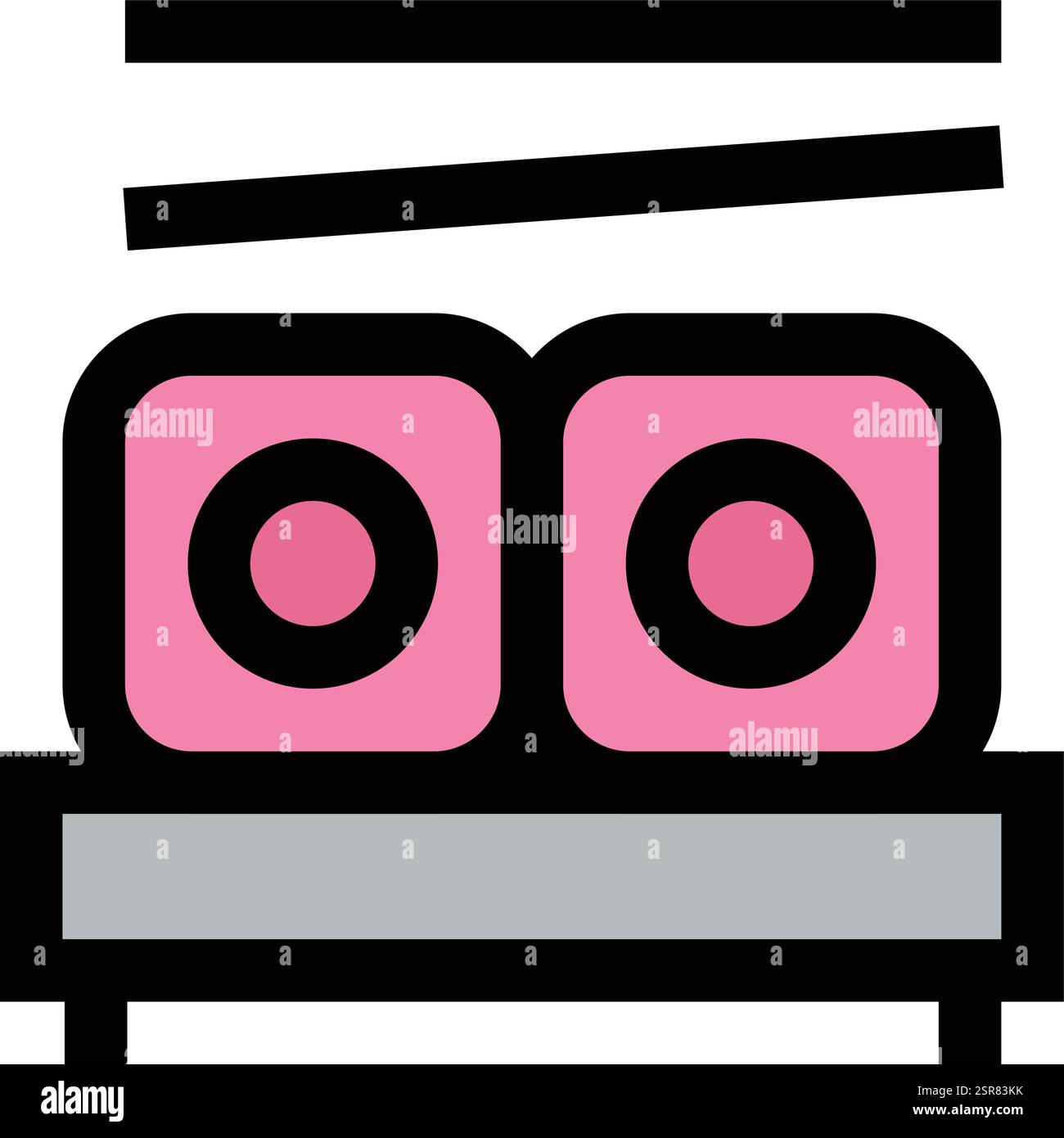 Sushi Vector Icon Design Illustration Stock Vector