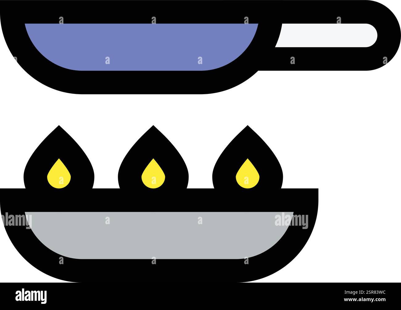 Food pan Vector Icon Design Illustration Stock Vector
