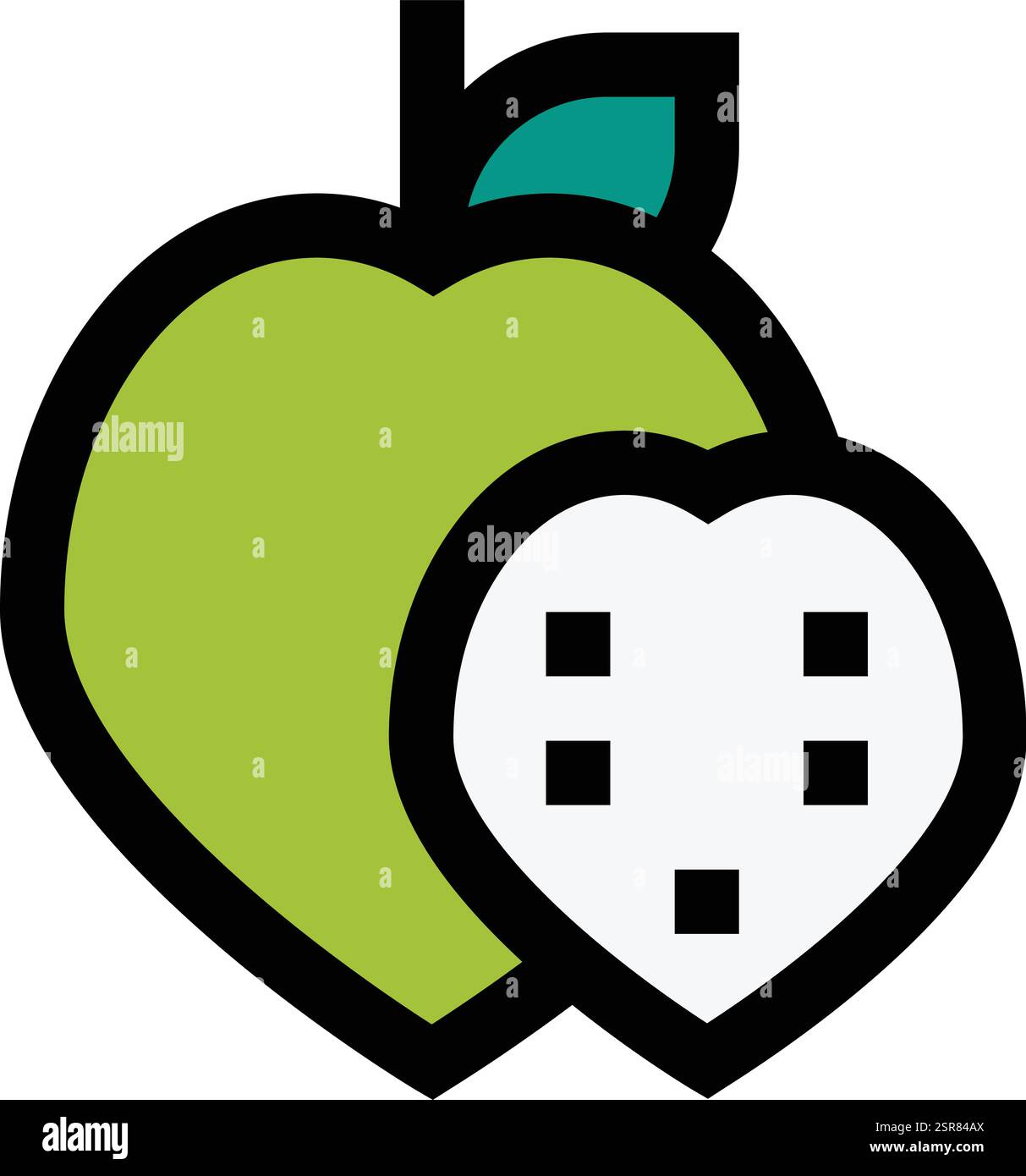 Custard apple Vector Icon Design Illustration Stock Vector