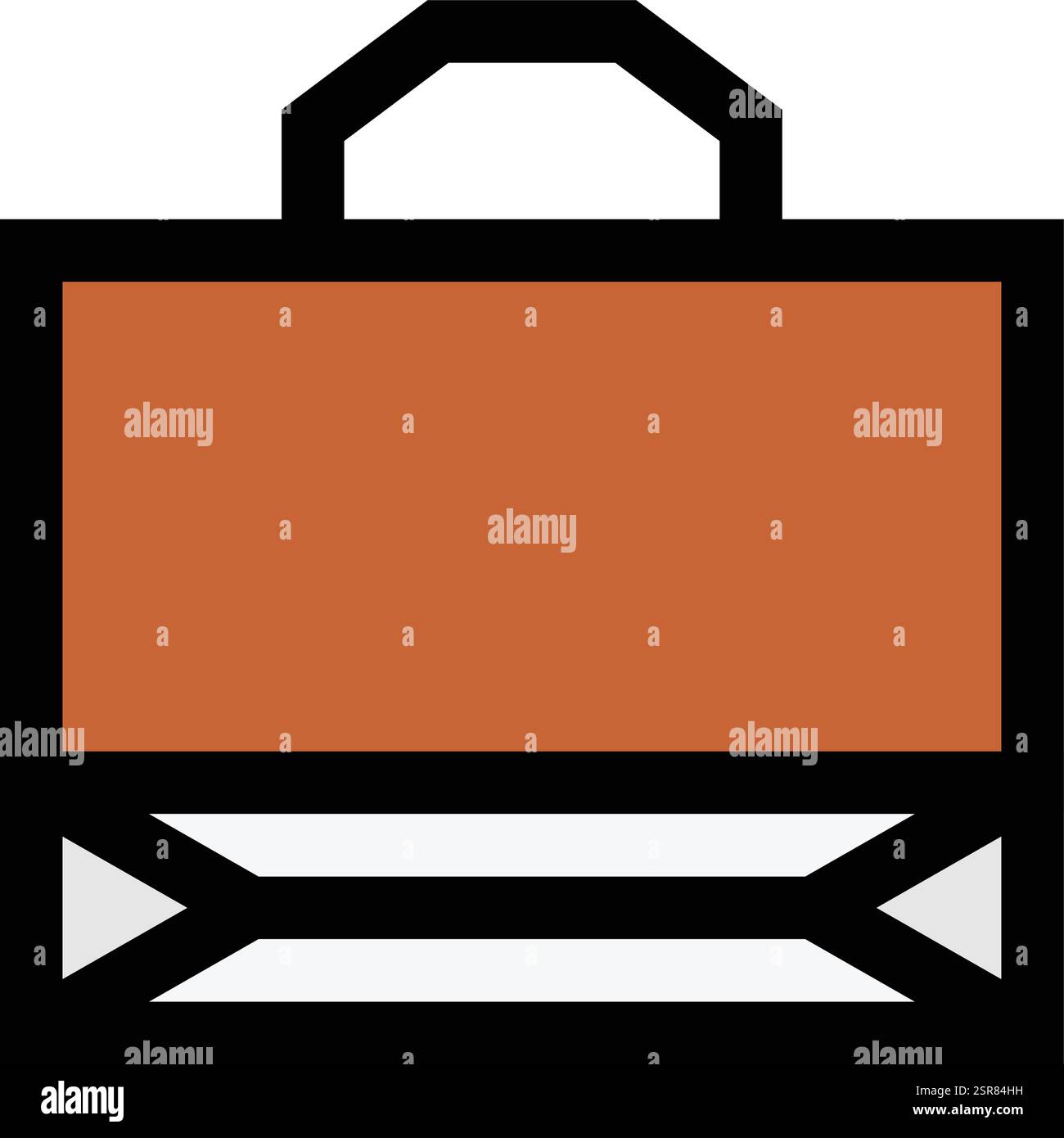 Paper Bag Vector Icon Design Illustration Stock Vector
