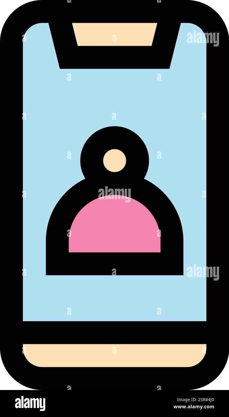 Call maid Vector Icon Design Illustration Stock Vector