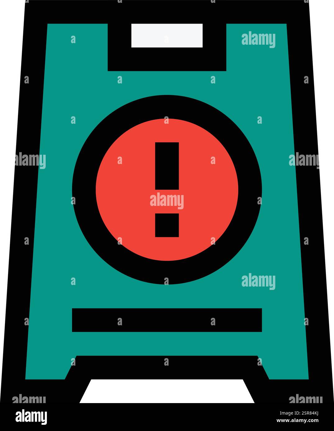 Caution sign Vector Icon Design Illustration Stock Vector
