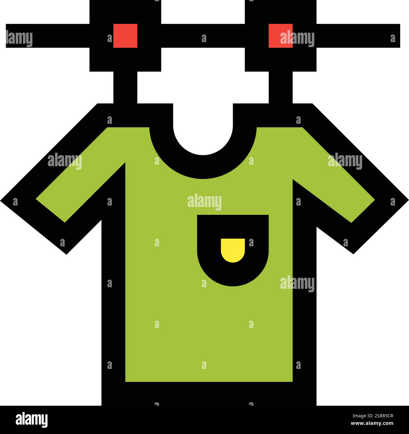 Drying Vector Icon Design Illustration Stock Vector