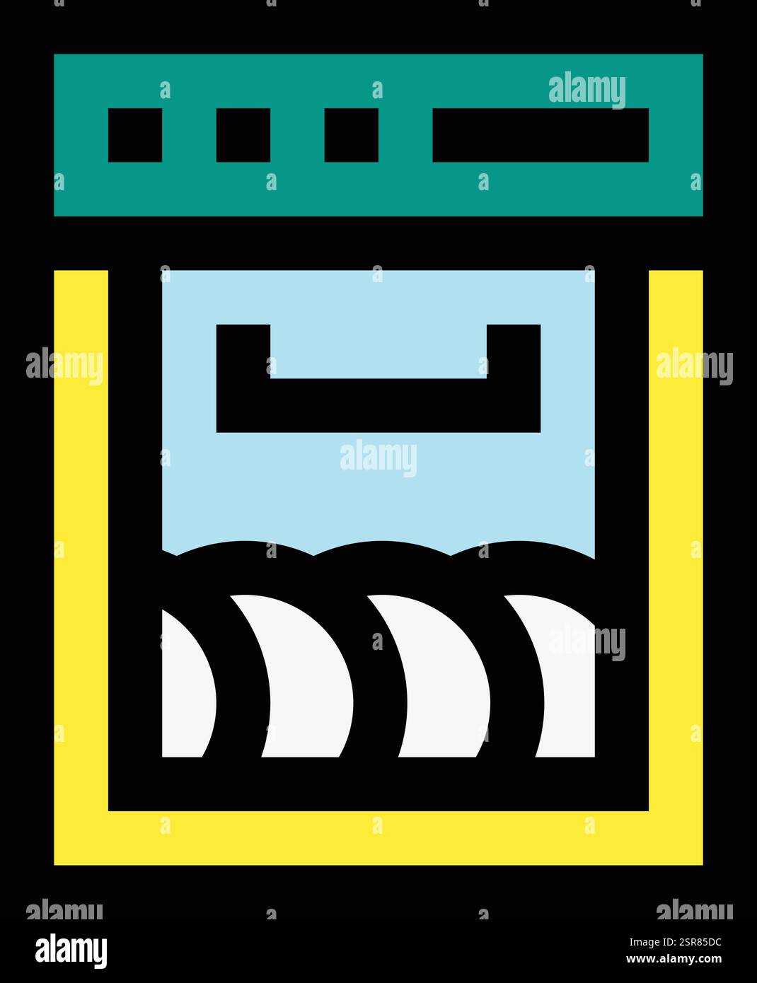 Dishwashing Vector Icon Design Illustration Stock Vector
