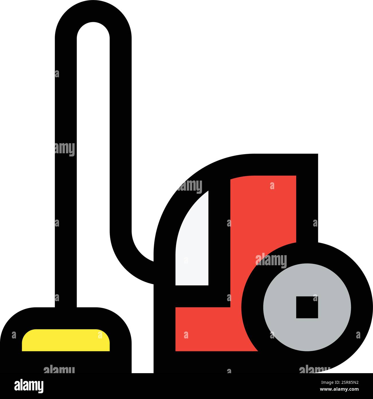 Vacuum Cleaner Vector Icon Design Illustration Stock Vector