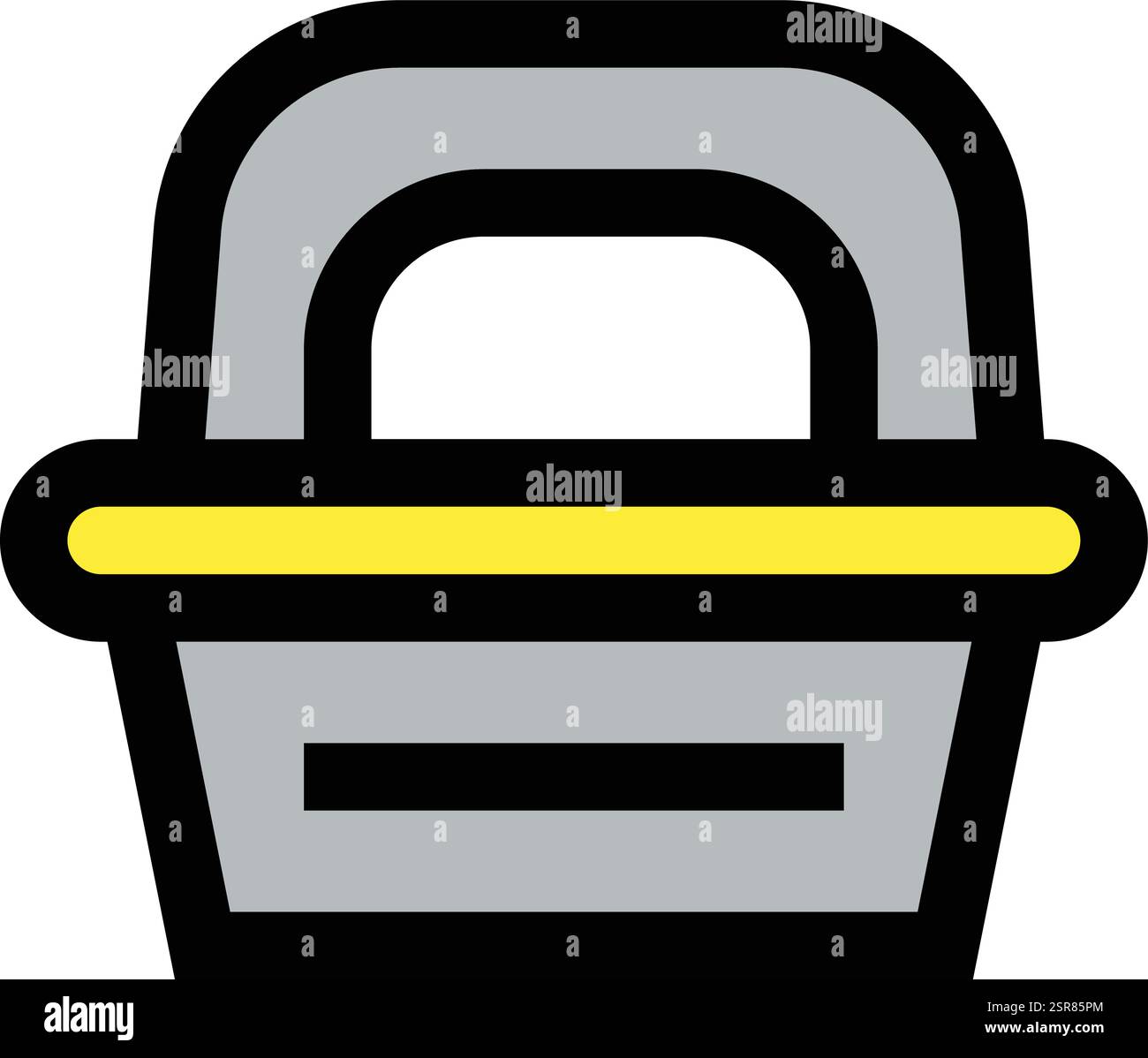 Lunch Box Vector Icon Design Illustration Stock Vector