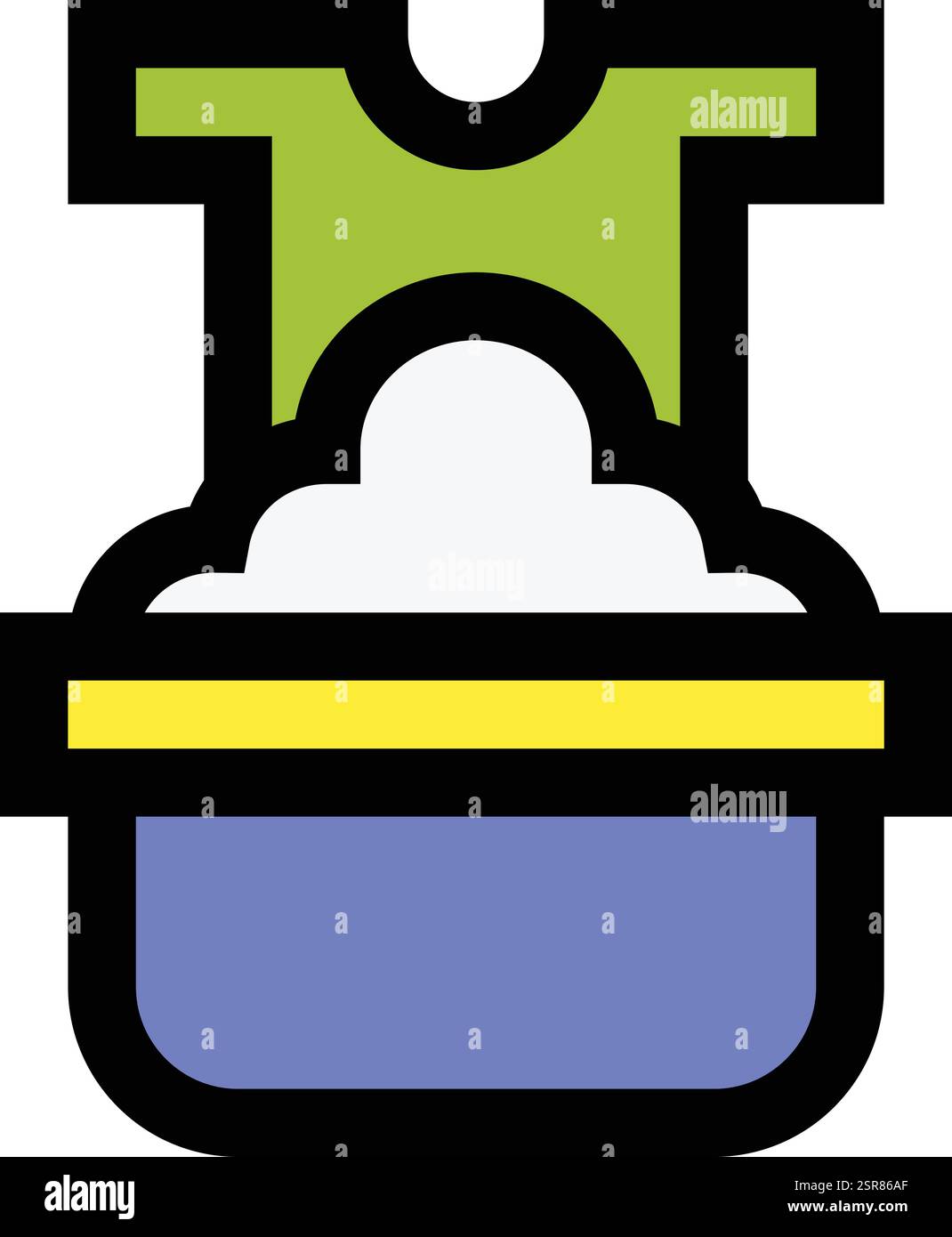 Washing clothes Vector Icon Design Illustration Stock Vector