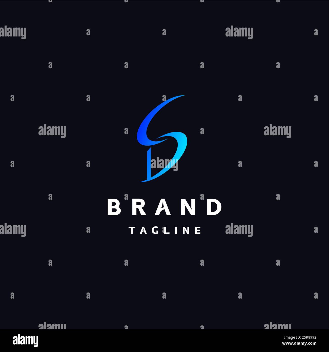 Minimalist Initial Letter S and D Logo Design. Simple Initial Letter SD ...