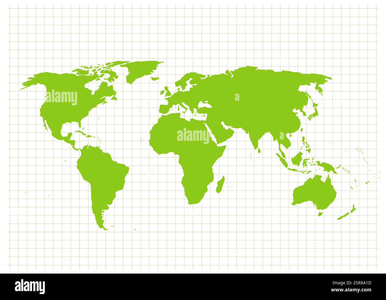 World map. Modern red vector map. Silhouette map Stock Vector Image ...