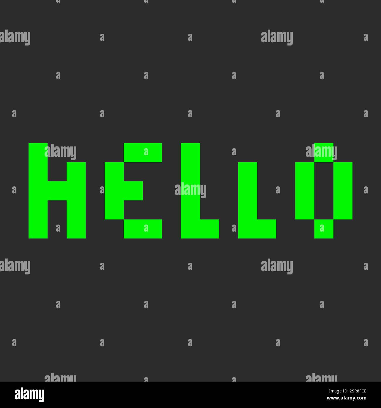 Hello stylized word isolated hi-res stock photography and images - Alamy