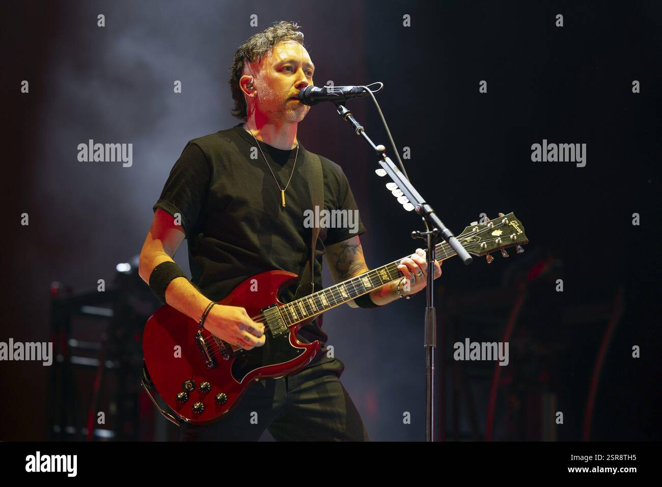 Tim McIlrath, singer, guitarist, Rise Against, indie rock band, USA