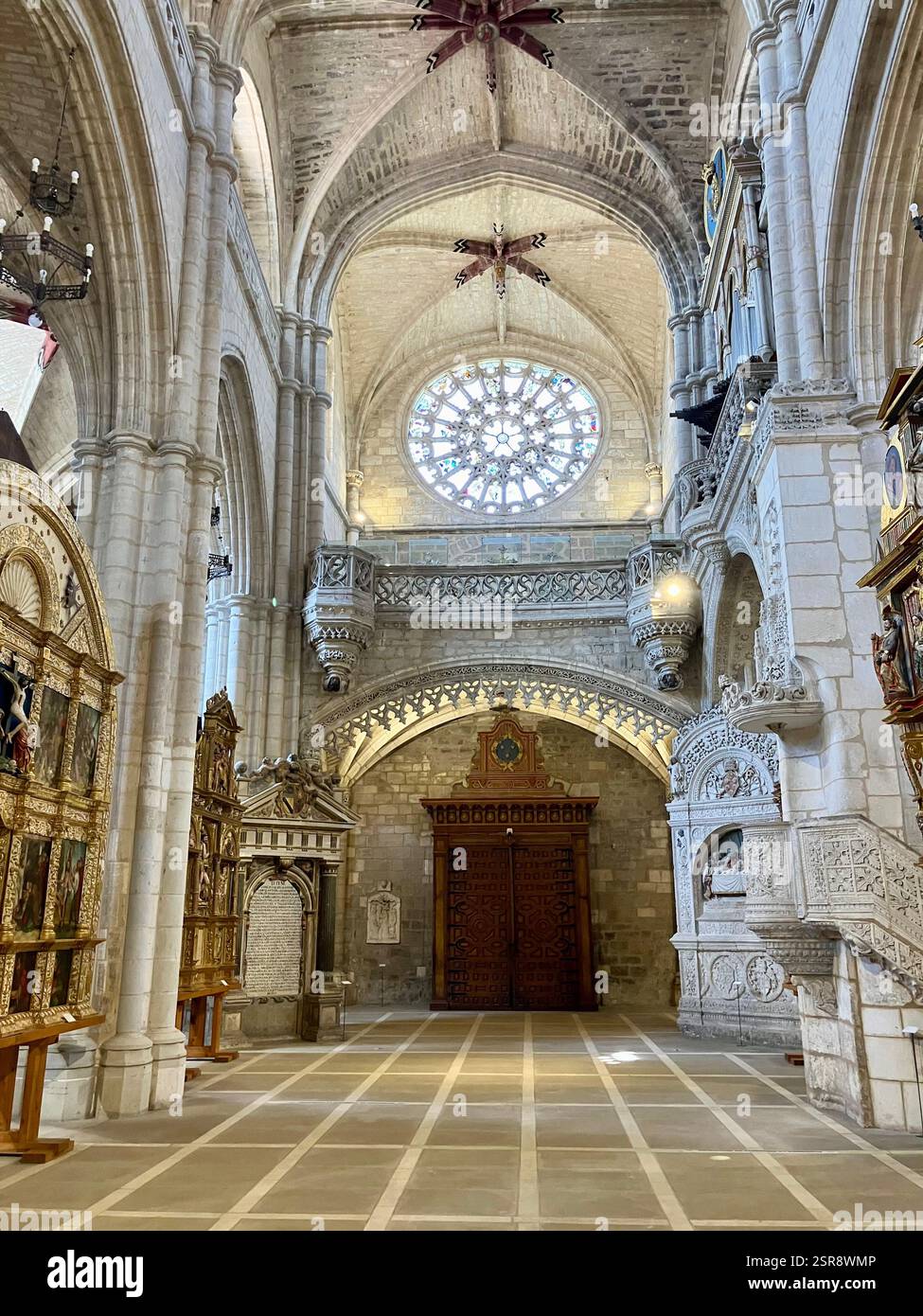 Iglesia de San Esteban - Museo del Retablo, Burgos, Spain - Smartphone Captured Stock Image