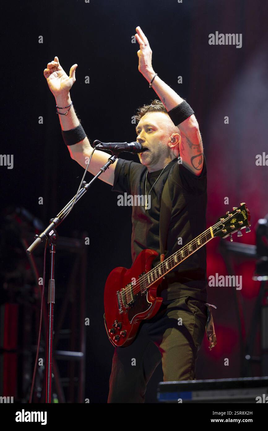 Tim McIlrath, singer, guitarist, Rise Against, indie rock band, USA