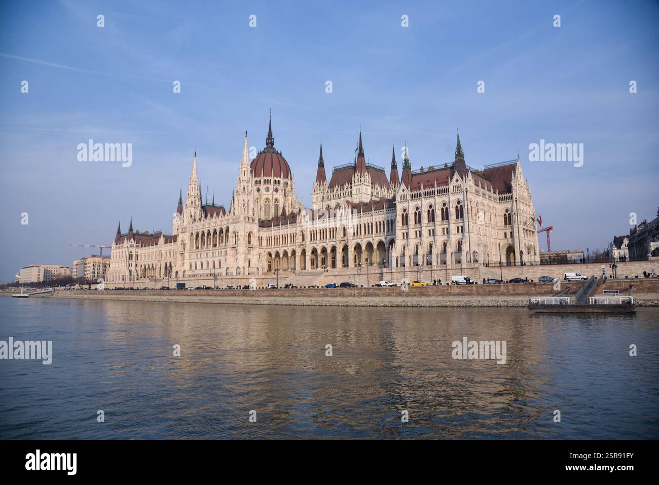 Budapest city, Hungarian capital - landmark, Hungarian Parliament Building at Danube river. Stock Photo