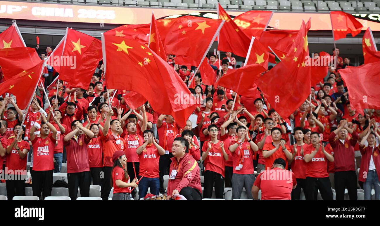 Shenzhen, China's Guangdong Province. 15th Feb, 2025. Fans of China