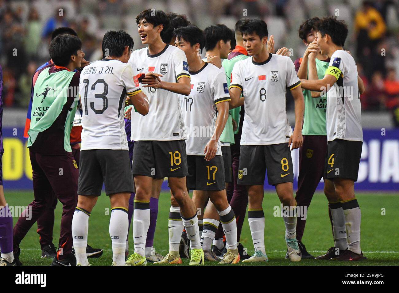 Shenzhen, China. 15 February, 2025. Pengyu Zhu #18 of China during the