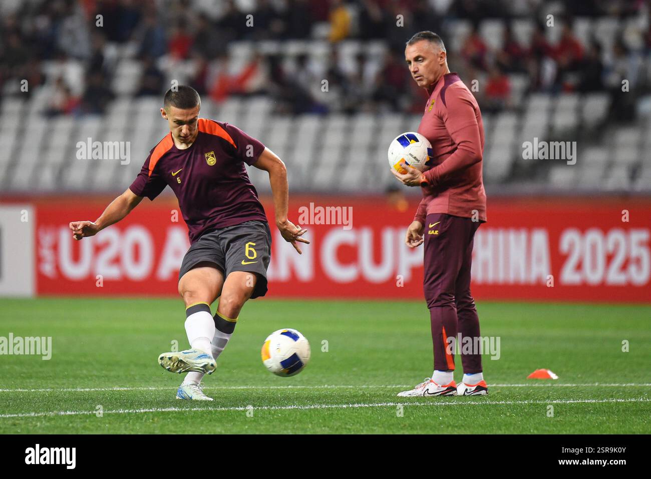 Shenzhen, China. 15 February, 2025.Imran Memet #6 of China during the