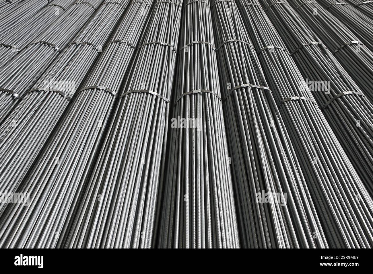 Bundles of Twisted Steel Rods used for construction Industry India ...