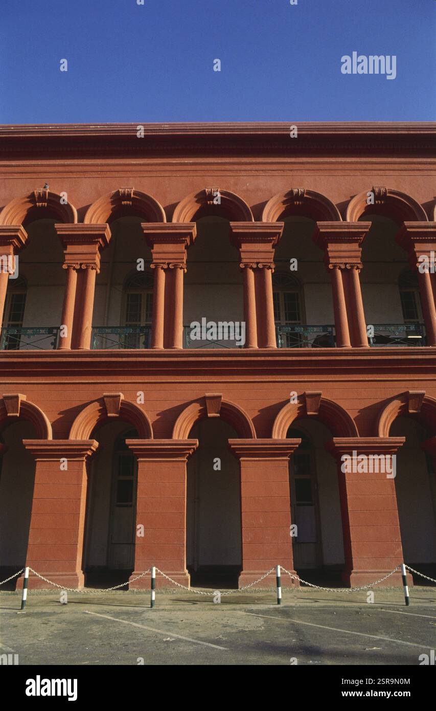 Pillars and arches of High Court, Bangalore, Karnataka, India, Asia Stock Photo