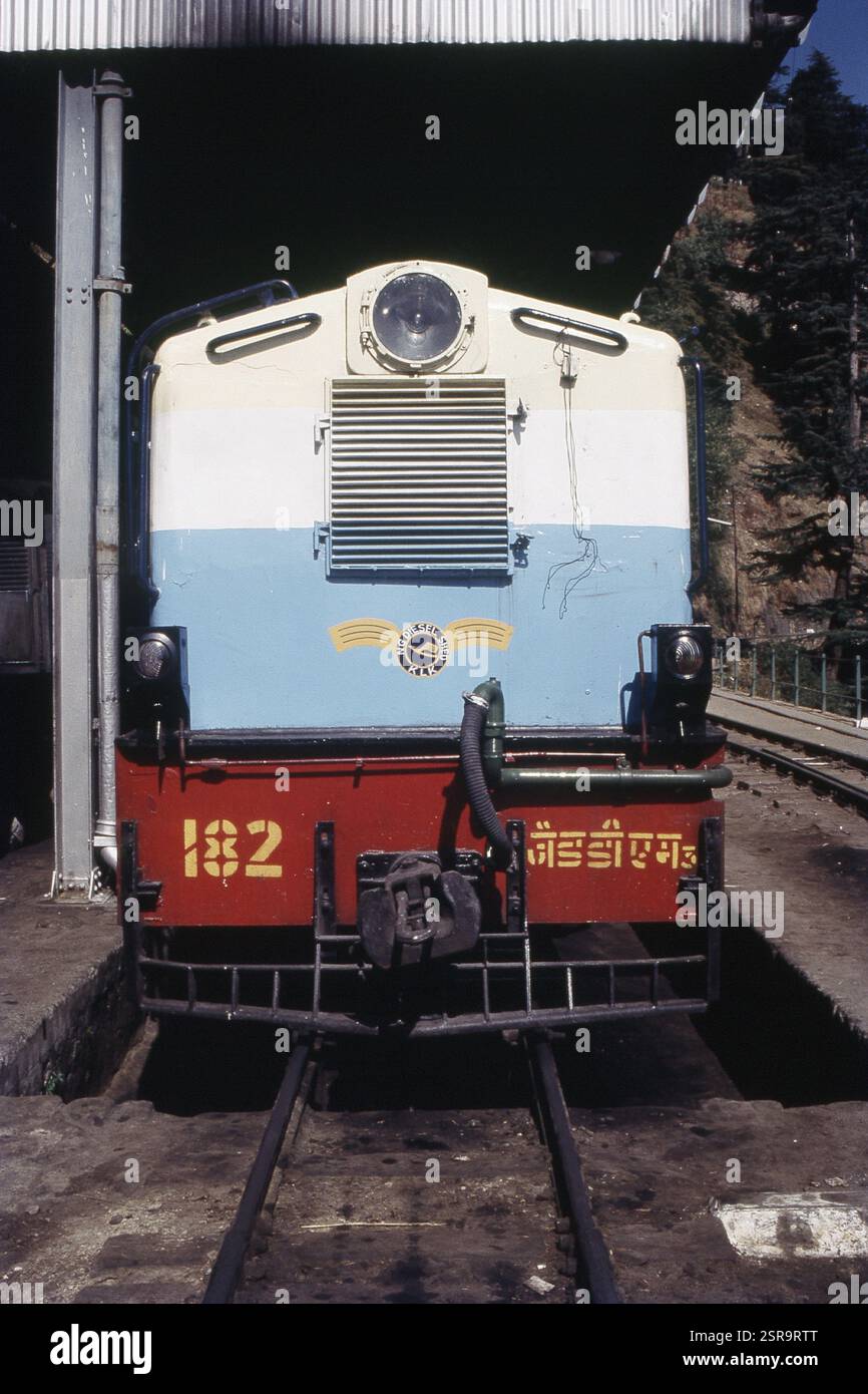 Diesel narrow gauge locomotive, Shimla, Himachal Pradesh, India, Asia ...