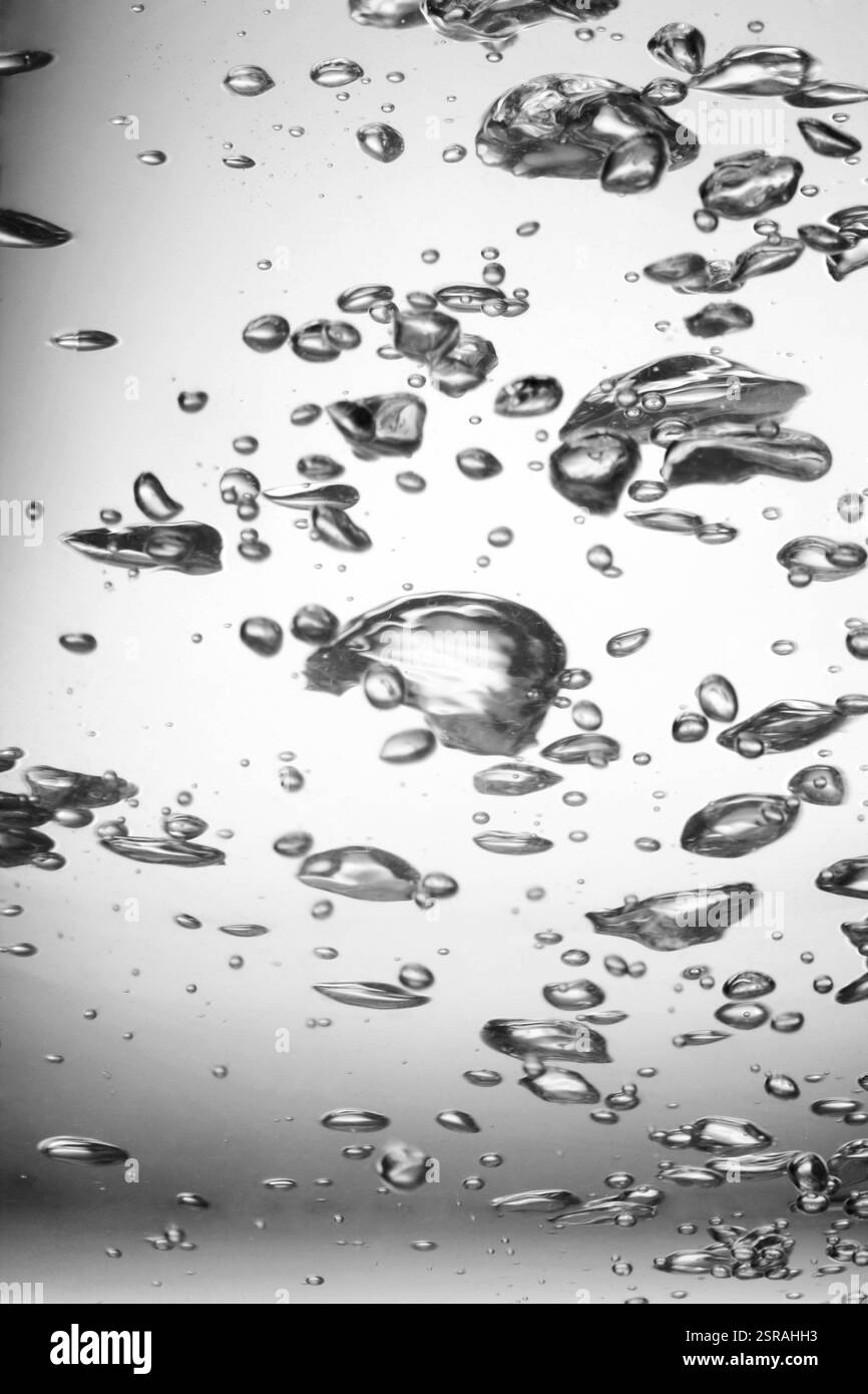 Air bubbles in drinking water, India, Asia Stock Photo
