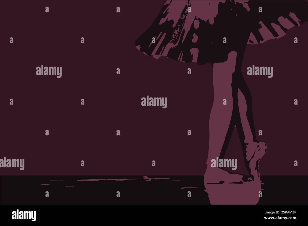 Figurative response to the emotive beauty of nature by Shahpari Bahrami Stock Vector
