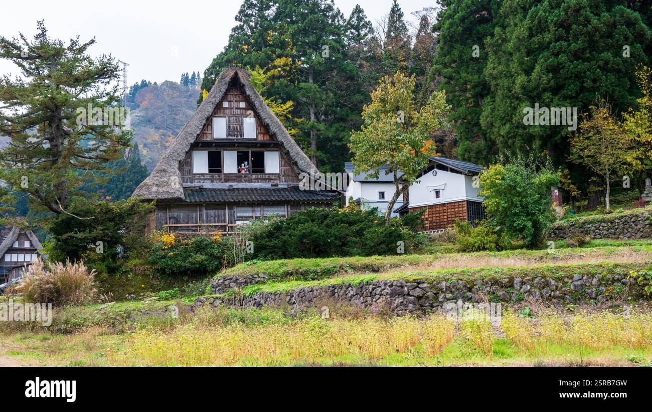 Thatched roof houses in japanese hi-res stock photography and images ...