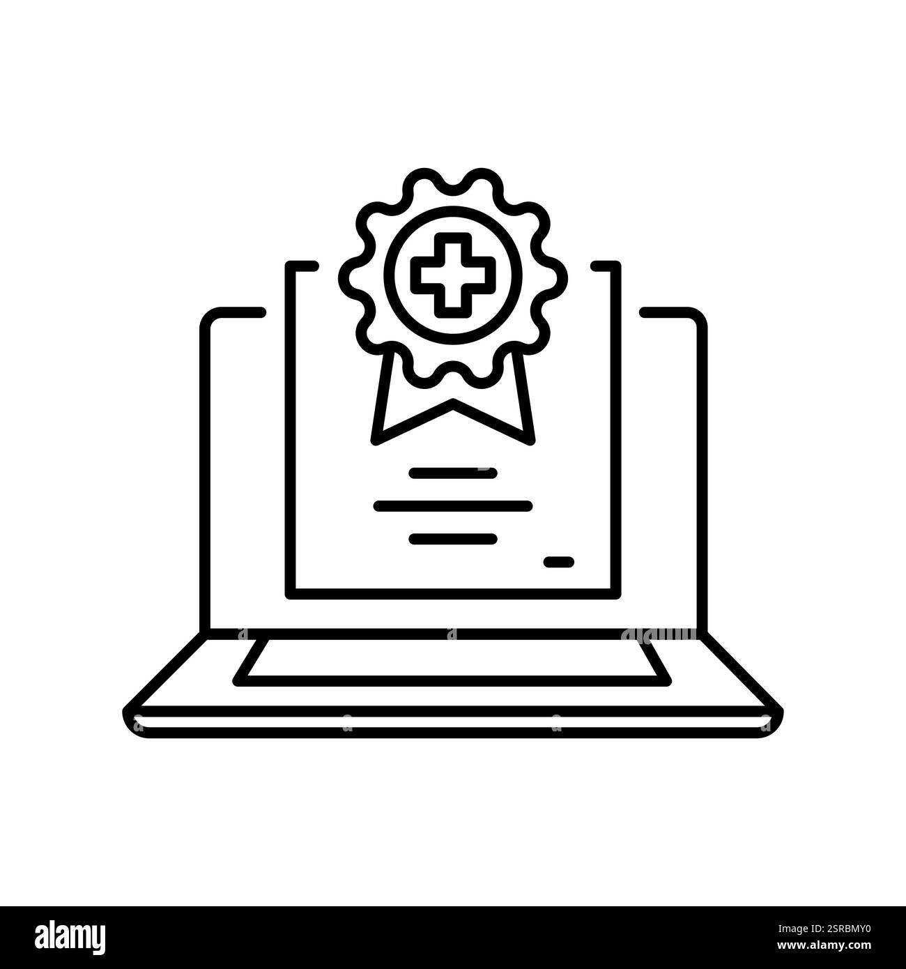 Multimedia learning systems line icon. Vector isolated element. Editable stroke. Stock Vector