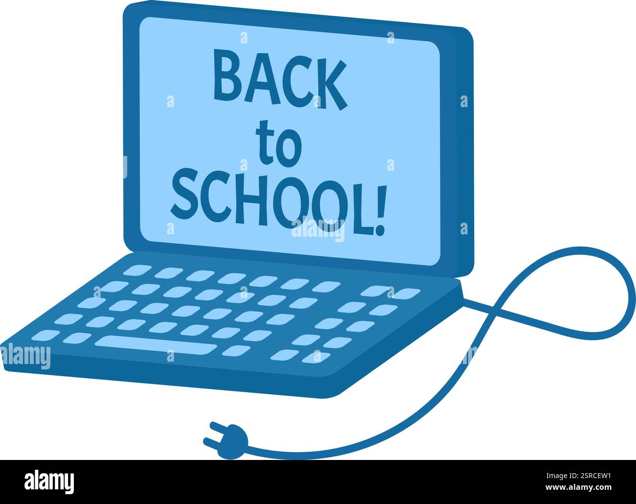 Computer keyboard back school Stock Vector Images - Alamy