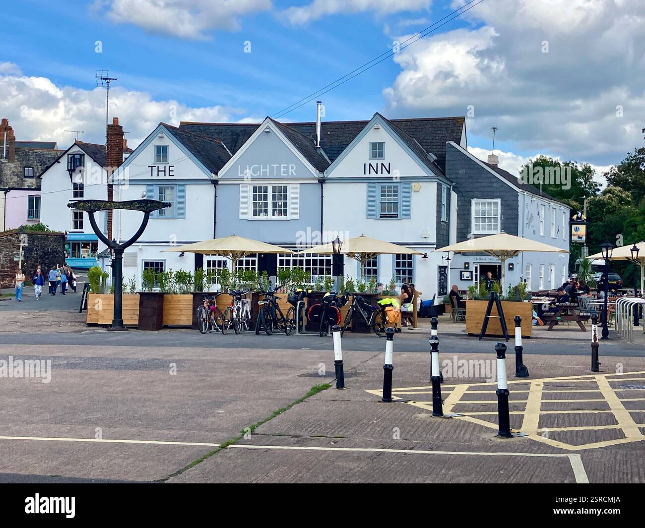 Traditional English Pub, the Lighter Inn, Topsham, Devon - Smartphone Captured Stock Image