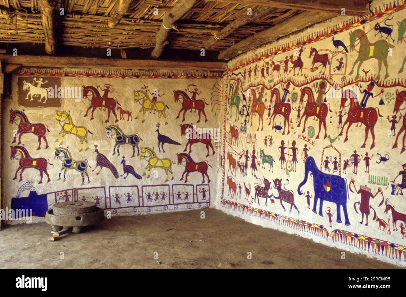 Traditional indian painting depicting hi-res stock photography and ...