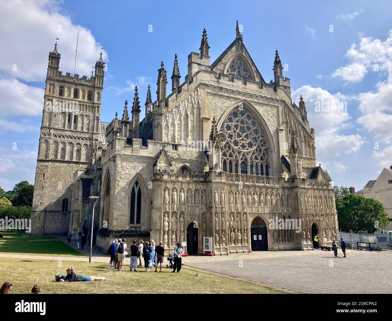 Exeter Cathedral, Exeter, Devon - Smartphone Captured Stock Image