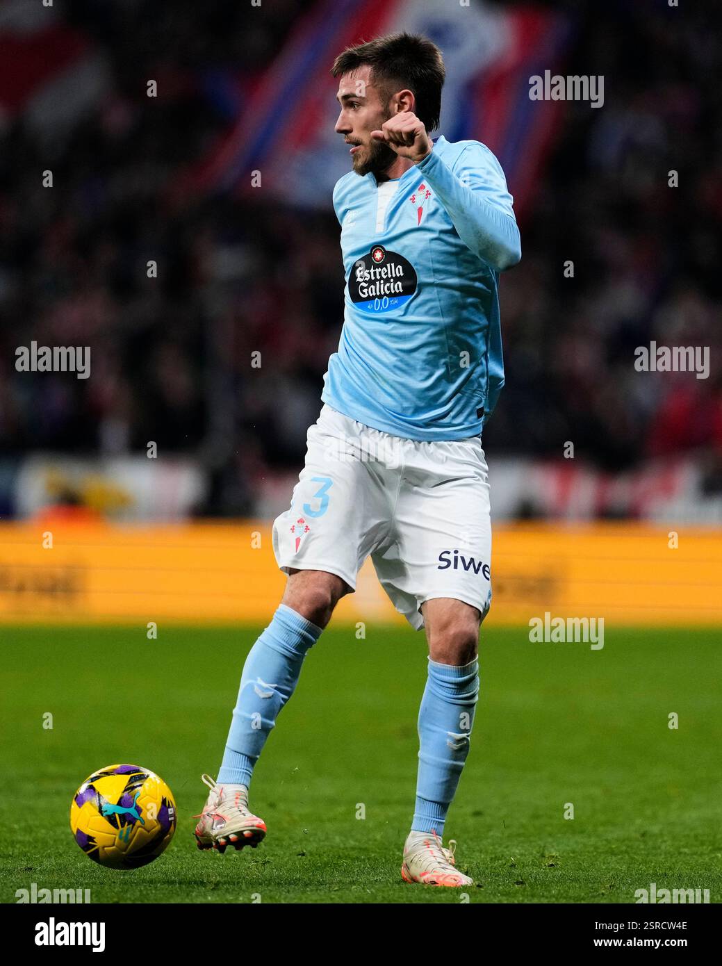 Oscar Mingueza of RC Celta de Vigo during Atletico de Madrid vs Celta