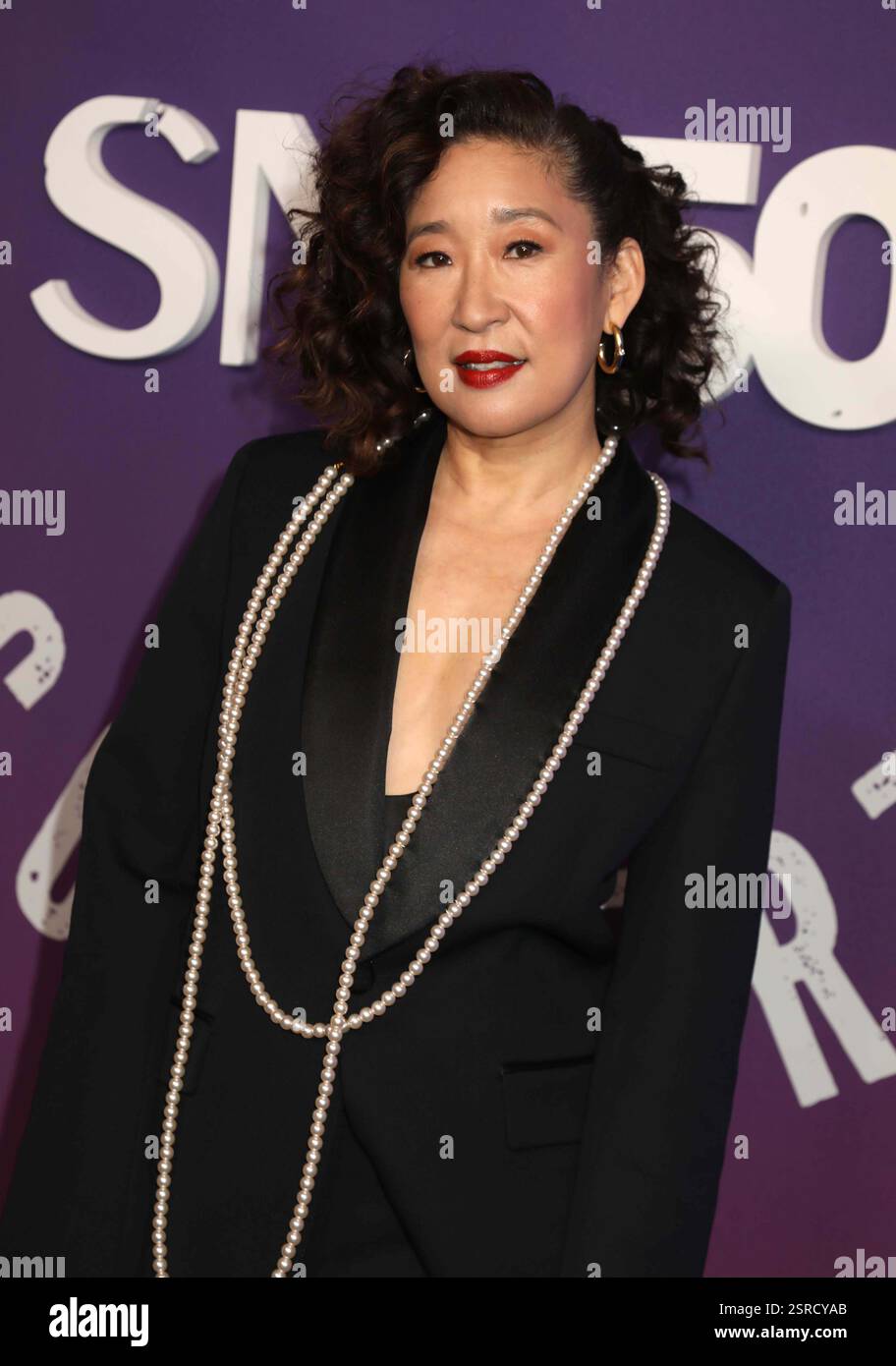 February 15, 2025, New York, New York, USA Actor SANDRA OH seen at the
