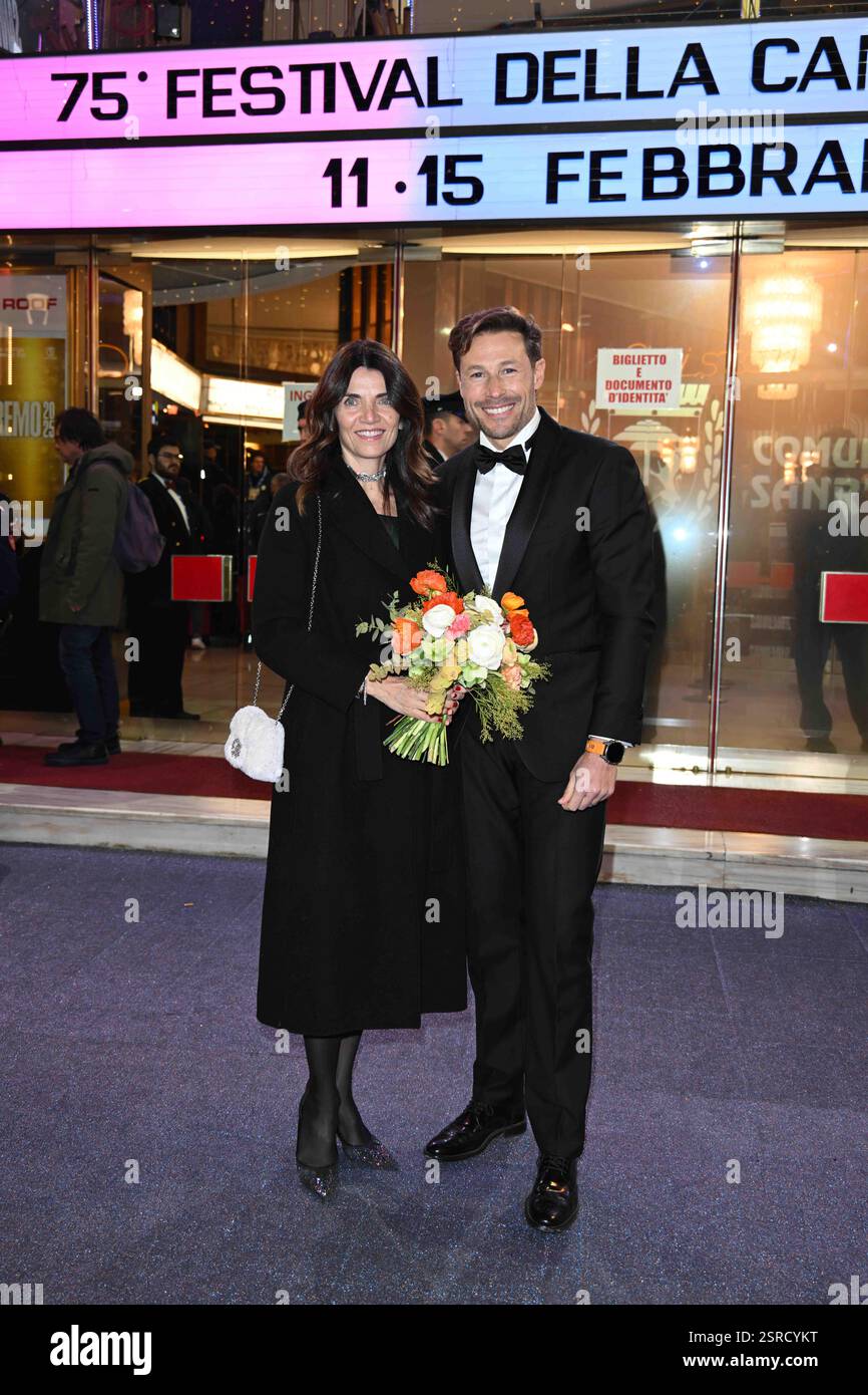 sanremo-15th-feb-2025-fourth-evening-arrivals-in-the-photo